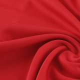 2024 AD Red Kids Half Pull Tracksuit #AB05 (童装) (半拉链)