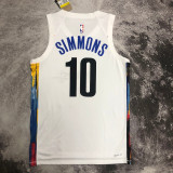 22-23 NETS SIMMONS #10 White City Edition Top Quality Hot Pressing NBA Jersey