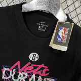 T166 BULLS DURANT #7 Black High Quality Casual T-Shirt