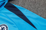 24-25 CHE Lake blue Hoodie Half Pull Tracksuit #F606半拉连帽