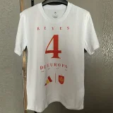 24-25 Spain White High Quality Casual T-Shirt