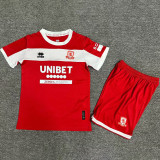 24-25 Middlesbrough Home Kids Soccer Jersey