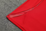24-25 Spain Red Kids Half Pull Tracksuit (童装)(半拉链)