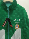 24-25 Mexico Lake blue & Green Double Sided Windbreaker (双面风衣)