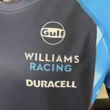 2023 F1 Formula One Mercedes Blue Racing Suit(圆领)