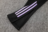 24-25 Germany Black Jacket Tracksuit (紫边)