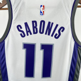 22-23 Kings SABONIS #11 White Top Quality Hot Pressing NBA Jersey
