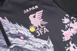2024 Japan Black Half Pull Tracksuit (半拉链)(匹印)
