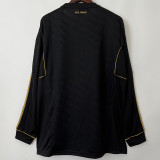 2011-2012 RMA Away Black Long Sleeve Retro Soccer Jersey (长袖) (钢印)