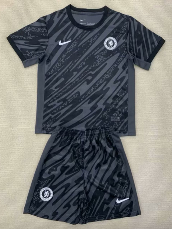 24-25 CHE Black GoalKeepe Kids Soccer Jersey