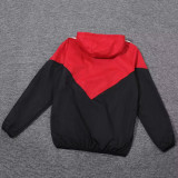 24-25 Flamengo Red Black Windbreaker