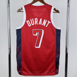 2024 Olympic Game USA DURANT # 7 Red Basketball Jersey