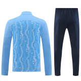 24-25 Man City Light blue Half Pull Tracksuit (半拉链)(印花)