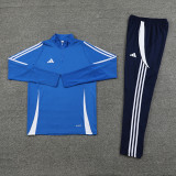 2024 AD Fancy Blue Half Pull Tracksuit #AB06 (半拉链)