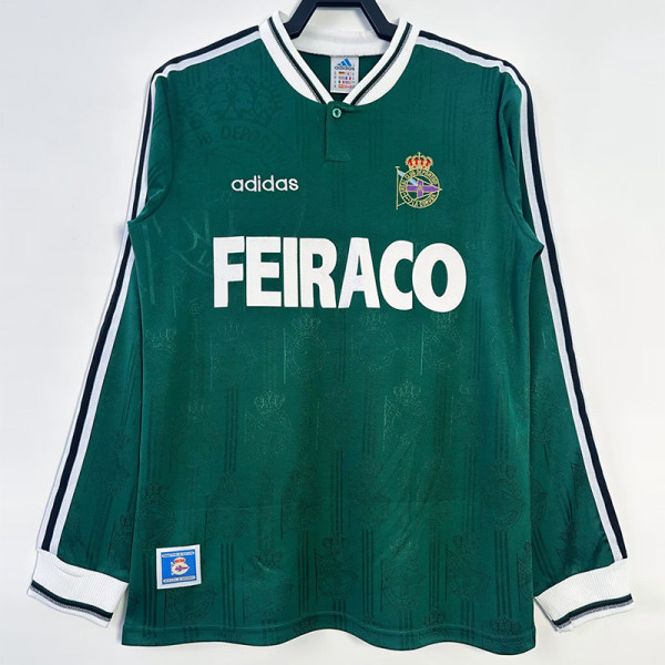 1999-2000 La Coruna Away Long Sleeve Retro Soccer Jersey (长袖)