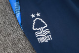 24-25 Nottingham Forest Royal blue Kids Half Pull Tracksuit (童装)(半拉链)