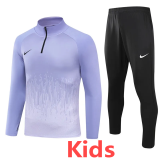 2024 NK Purple Kids Half Pull Tracksuit (童装)(半拉链)