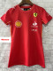 2024 Ferrari Women Red Racing Suit (女)圆领