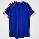 1998 ZIDANE #10 France Home Retro Soccer Jersey(右胸带小字)