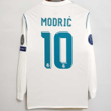 2017-2018 RMA Home Long Sleeve Retro Soccer Jersey (长袖)