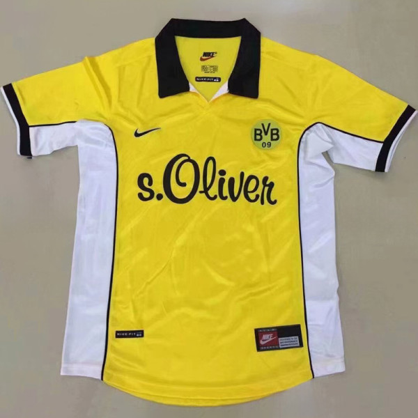 1998-2000 Dortmund Home Retro Soccer Jersey