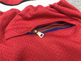 BULLS JAZZ Red White City Edition Top Quality NBA Pocket Pants #公牛拼爵士