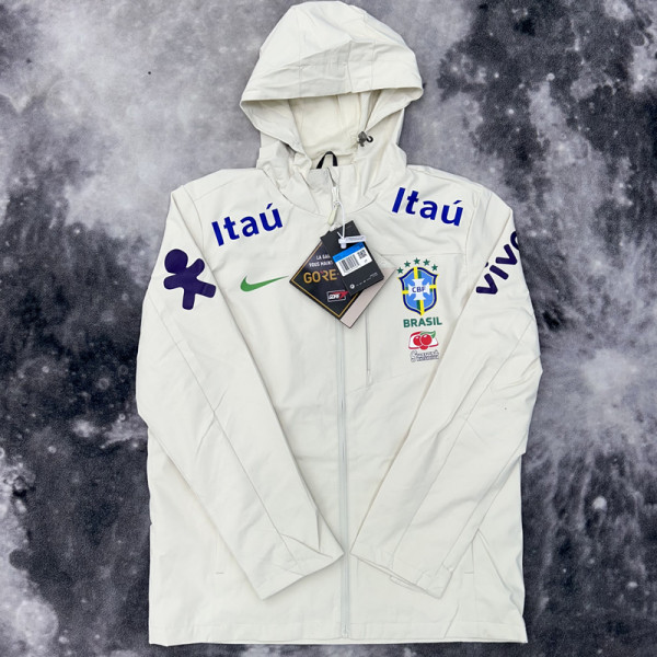 24-25 Brazil White Outdoor Jackets #102冲锋衣