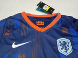 24-25 Netherlands Away Kids Soccer Jersey