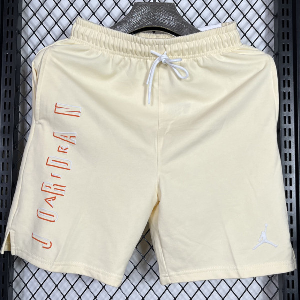 M006 Jordan Beige Pure Cotton Fabric Casual Short Pants