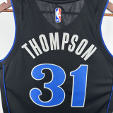 23-24 Dallas Mavericks THOMPSON #31 Black City Edition Top Quality Hot Pressing NBA Jersey(V领)