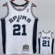 1993-94 SA Spurs DUNCAN #21 White Retro Top Quality Hot Pressing NBA Jersey