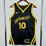23-24 WARRIORS BUTLERIII #10 Black City Edition Top Quality Hot Pressing NBA Jersey (V领)