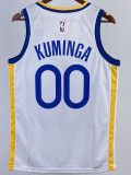 22-23 WARRIORS KUMINGA #00 White Top Quality Hot Pressing NBA Jersey (V领)