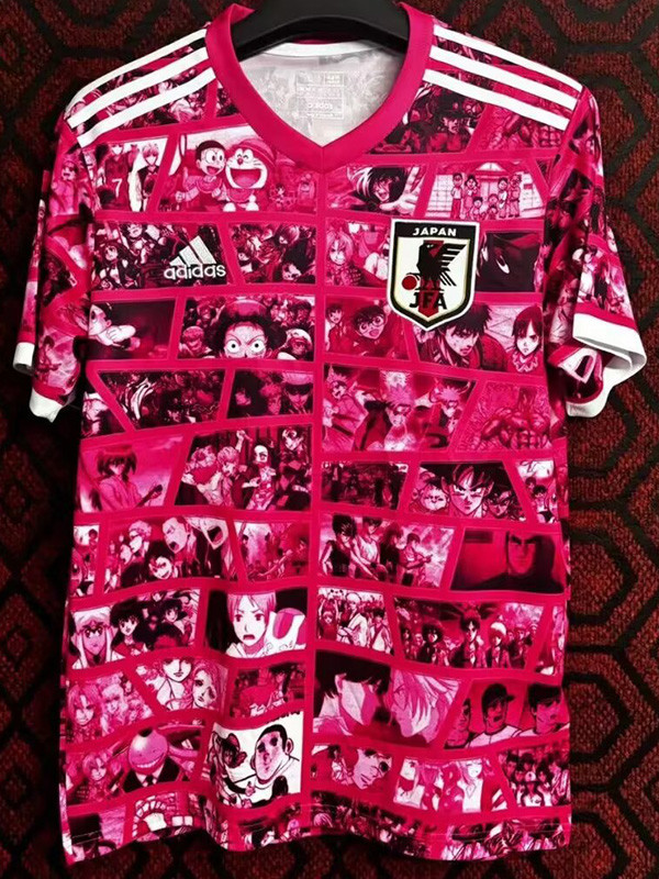24-25 Japan Pink Red Special Edition Fans Training Shirts #粉红动漫