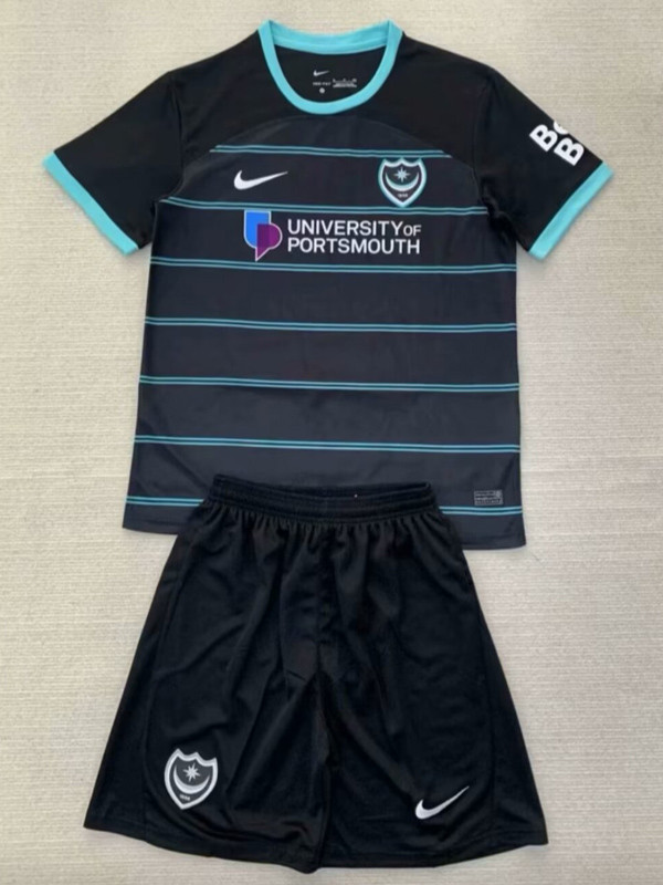24-25 Portsmouth Away Kids Soccer Jersey