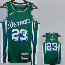 22-23 Pistons IVEY #23 Green City Edition Top Quality Hot Pressing NBA Jersey