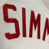 22-23 Nets SIMMONS #10 White Top Quality Hot Pressing NBA Jersey (Retro Logo)