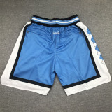 North Carolina Blue City Edition Top Quality NBA Pocket Pants *北卡