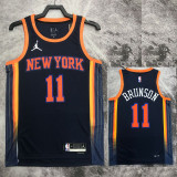 22-23 KNICKS BRUNSON #11 Black Top Quality Hot Pressing NBA Jersey (Trapeze Edition) 飞人版