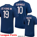 24-25 PSG Home Long Sleeve Player Version Soccer Jersey (长袖球员)