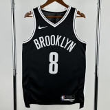 22-23 NETS CUI #8 Black Top Quality Hot Pressing NBA Jersey