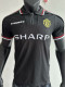 1998-1999 Man Utd Black Player Version Retro Soccer Jersey