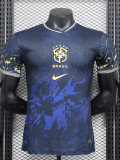 24-25 Brazil Blue Black Special Edition Player Version Soccer Jersey