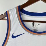 KNICKS BRIDGES #25 White Top Quality Hot Pressing NBA Jersey