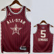 23-24 ALL-STAR EDWARDS #5 Red Top Quality Hot Pressing NBA Jersey