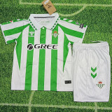 24-25 Real Betis Home Kids Soccer Jersey