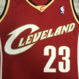 2003-04 Cleveland Cavaliers JAMES #23 Red Retro Top Quality Hot Pressing NBA Jersey