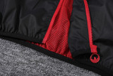 24-25 Bayern Red Black Windbreaker