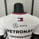 2024 F1 Formula One Mercedes White Racing Suit(圆领)
