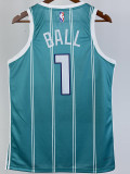 22-23 HORNETS BALL #1 Green Away Top Quality Hot Pressing NBA Jersey